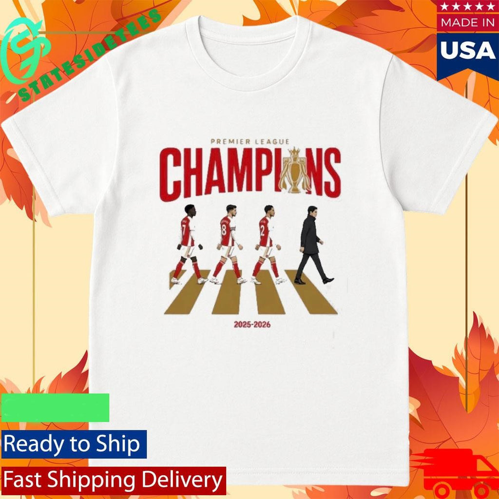 Arsenal FC 2025 2026 Premier League Champions Celebration Shirt