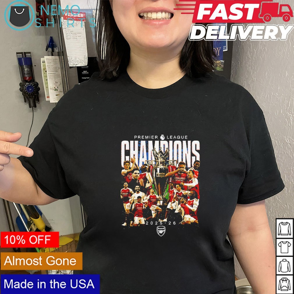 Arsenal Premier league champions 2025 26 player team vintage graphic shirt