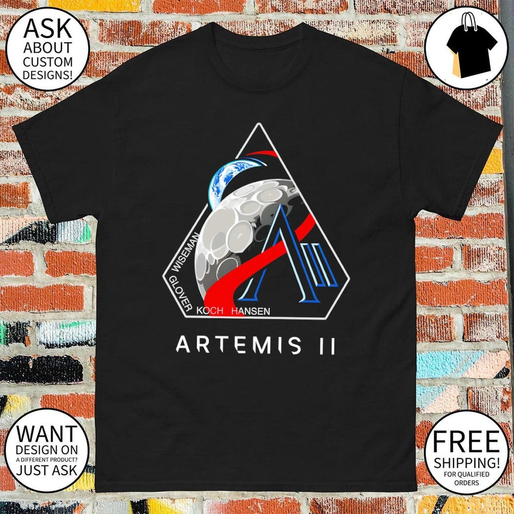 Artemis II Mission Nasa Glover Wiseman Koch Hansen 2026 shirt