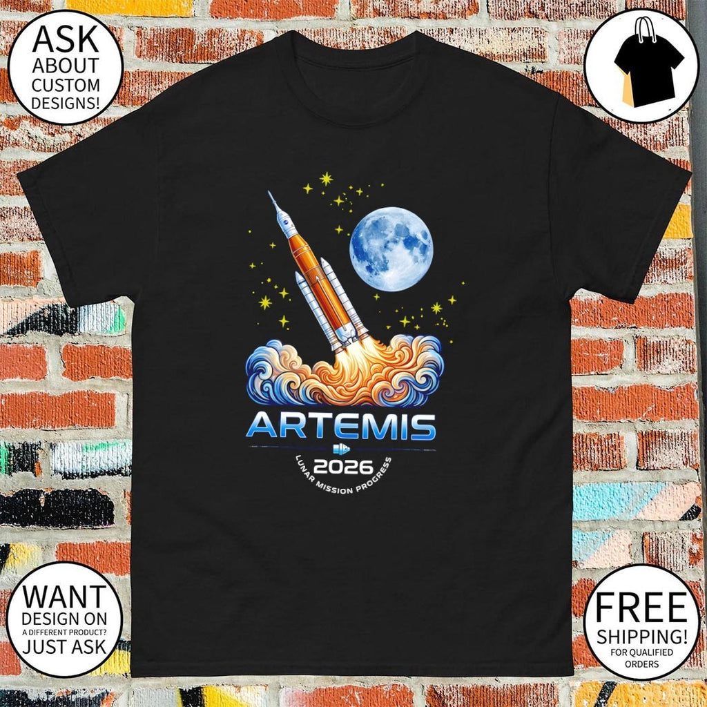 Artemis II Moon Mission 2026 Rocket Launch NASA Space Program shirt