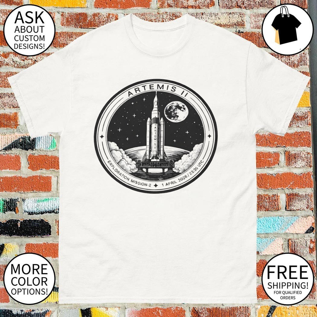 Artemis II Moon Mission Nasa Space Exploration Mission 2 1 April 2026 shirt
