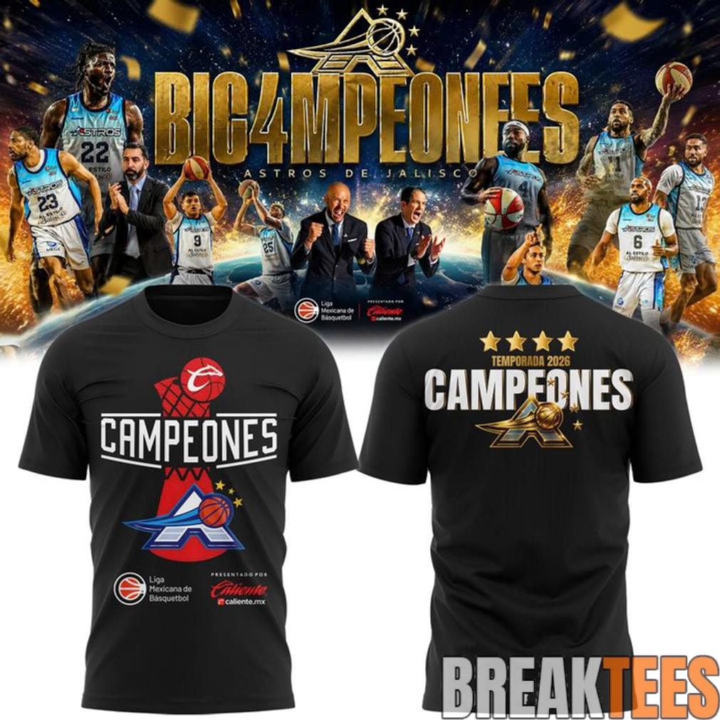 Astros de Jalisco 2026 CIBACOPA Champions Basketball Shirt