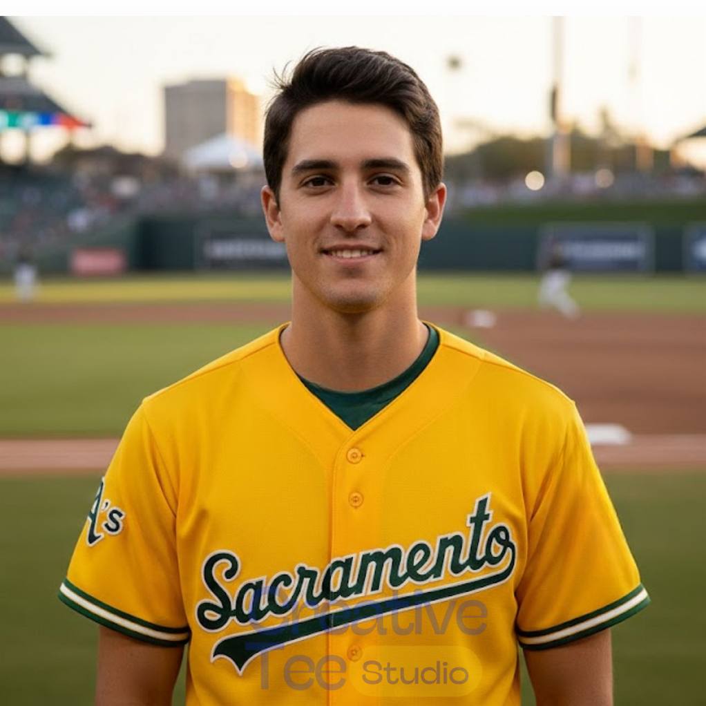 Athletics Oakland Sacramento Gold 2026 Baseball Jersey