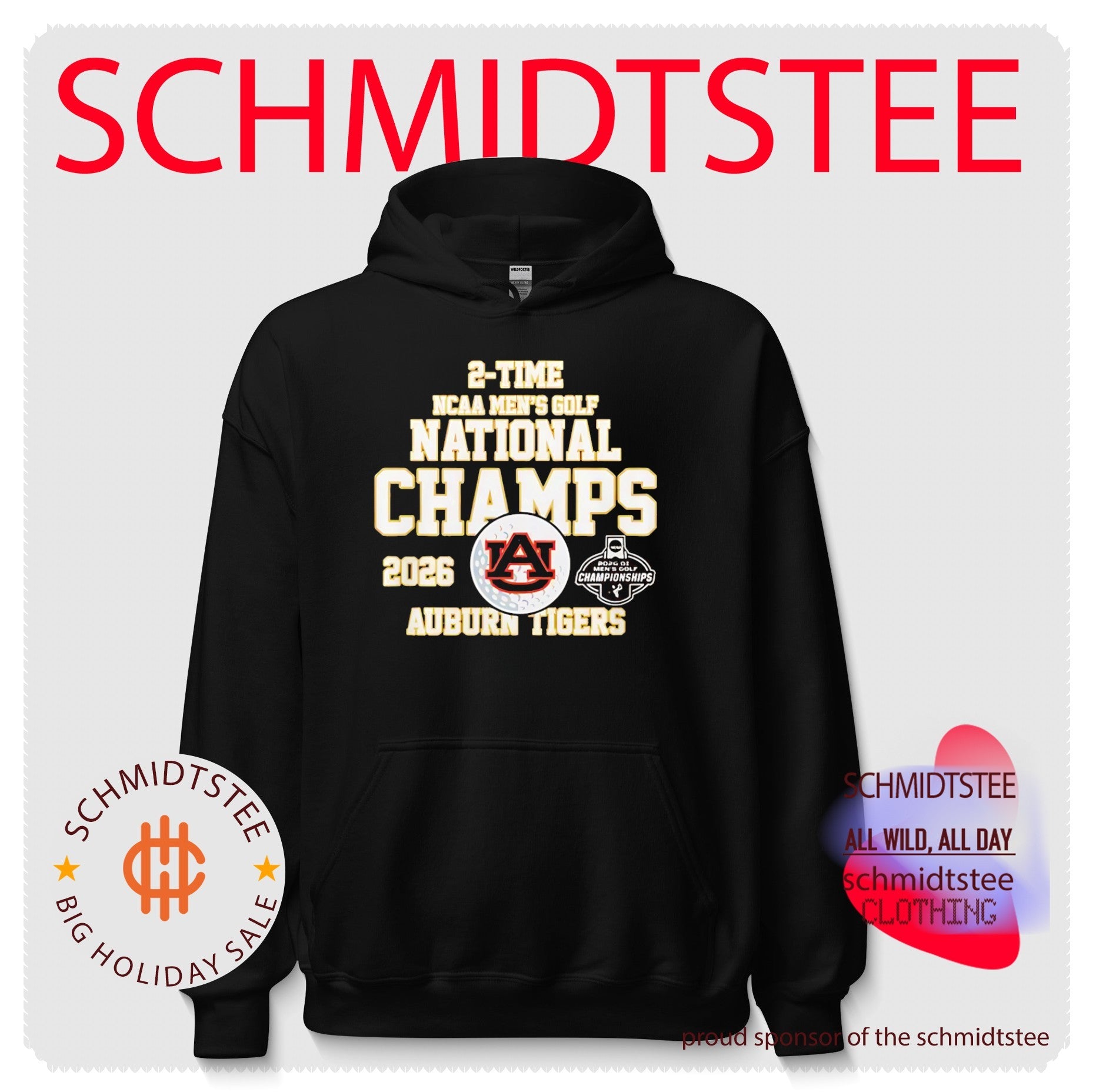 Auburn Tigers NCAA Men’s Golf National Champions 2026 2-Time shirt
