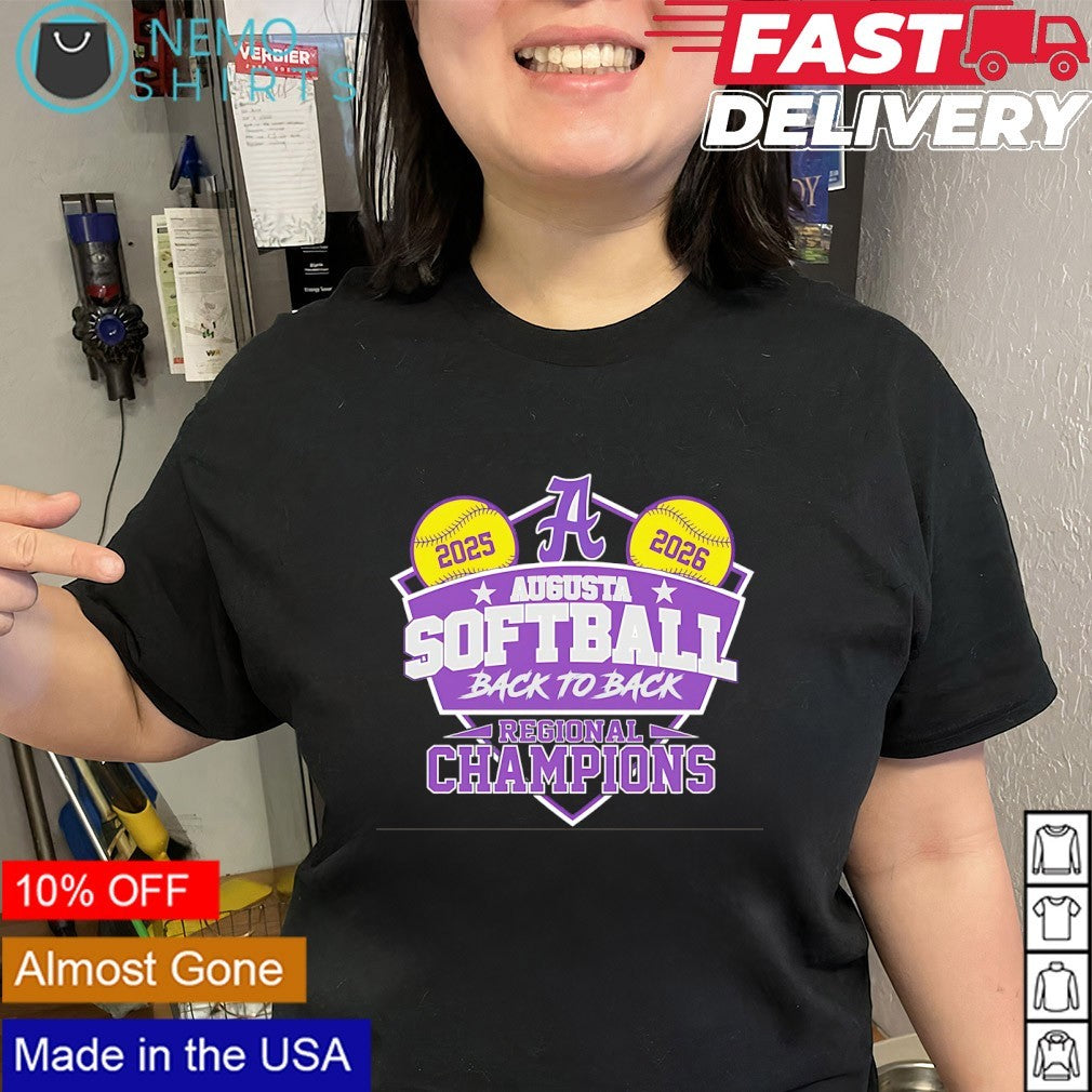 Augusta Beavers softball 2025 2026 back-to-back regional champions shirt
