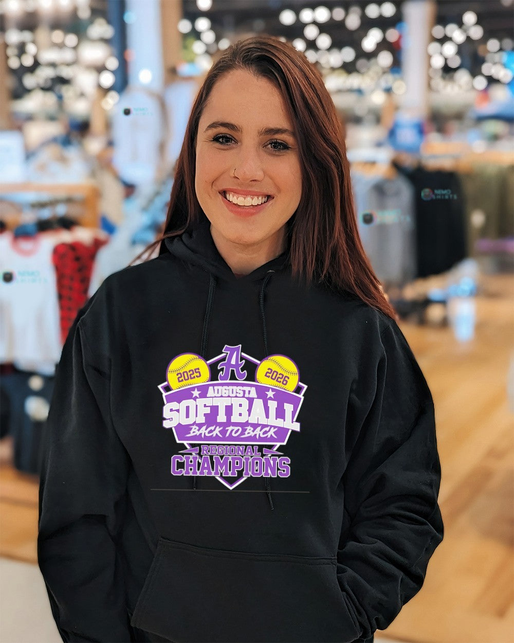 Augusta Beavers softball 2025 2026 back-to-back regional champions shirt