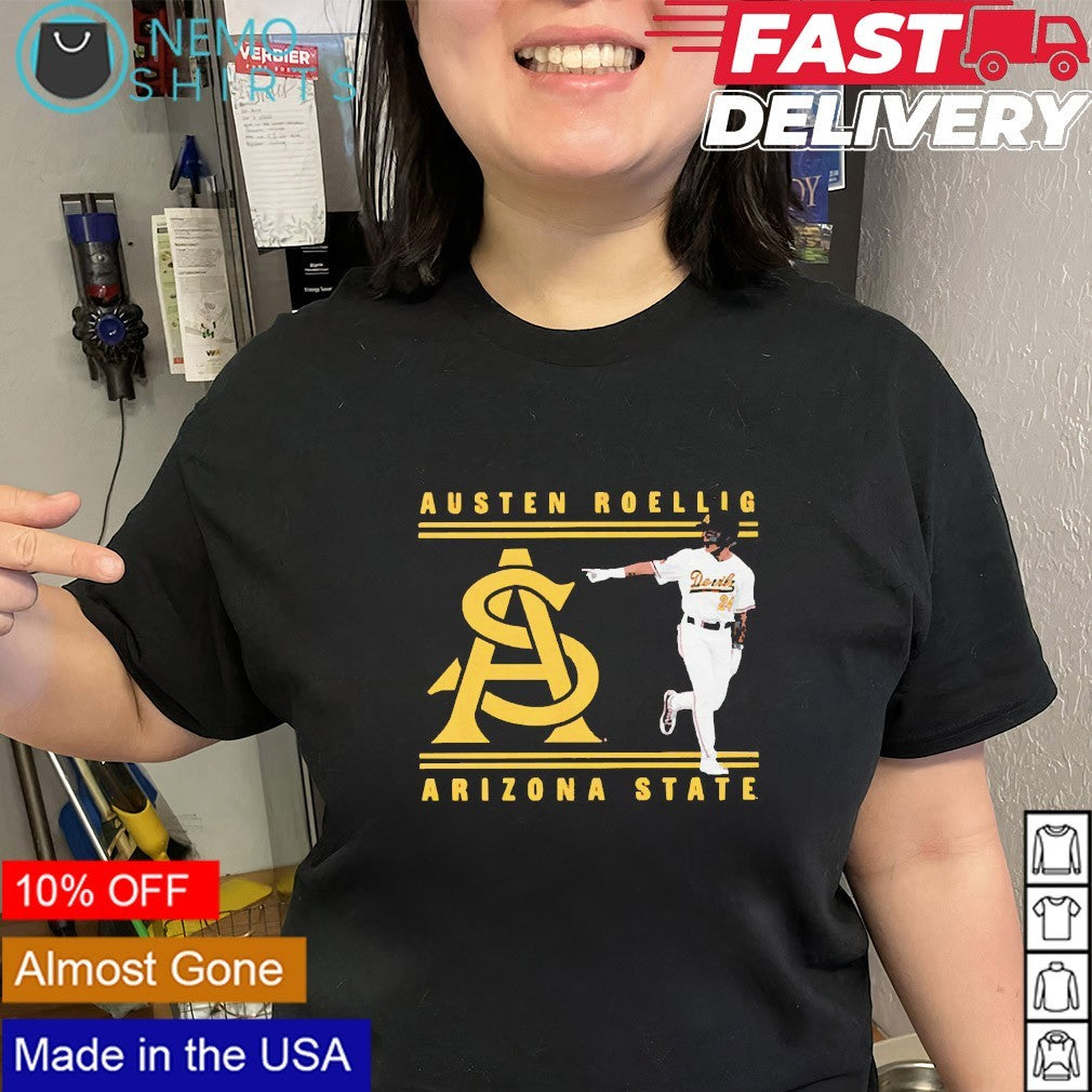 Austen Roellig Arizona State Sun Devils logo player shirt