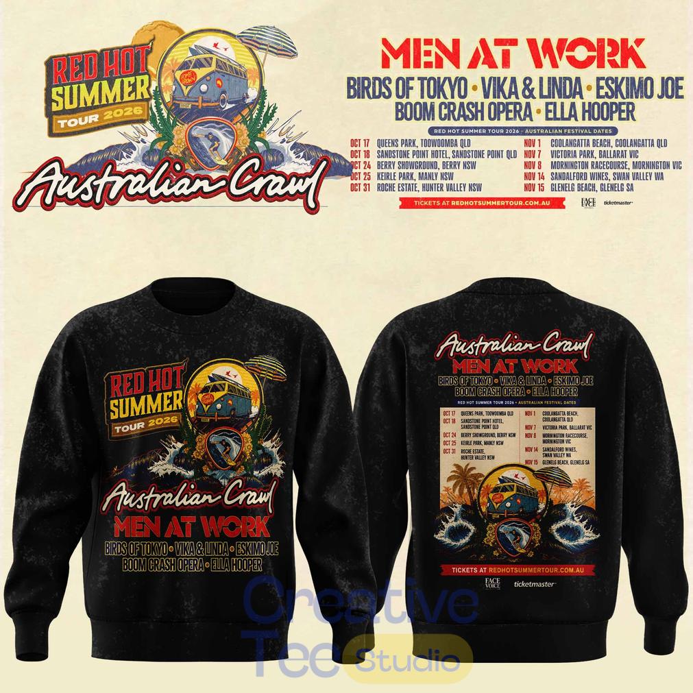Australian Crawl – Red Hot Summer Tour 2026 Sweatshirt