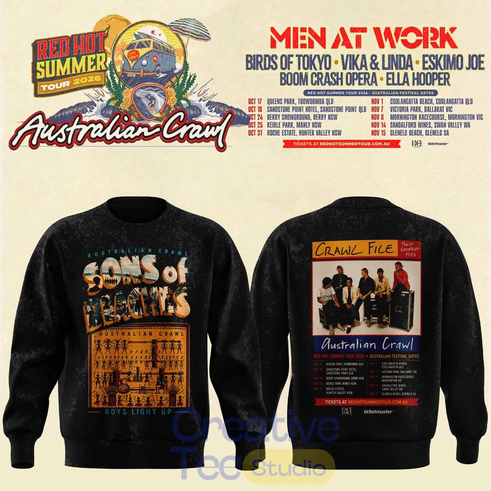 Australian Crawl – Red Hot Summer Tour 2026 Sweatshirt