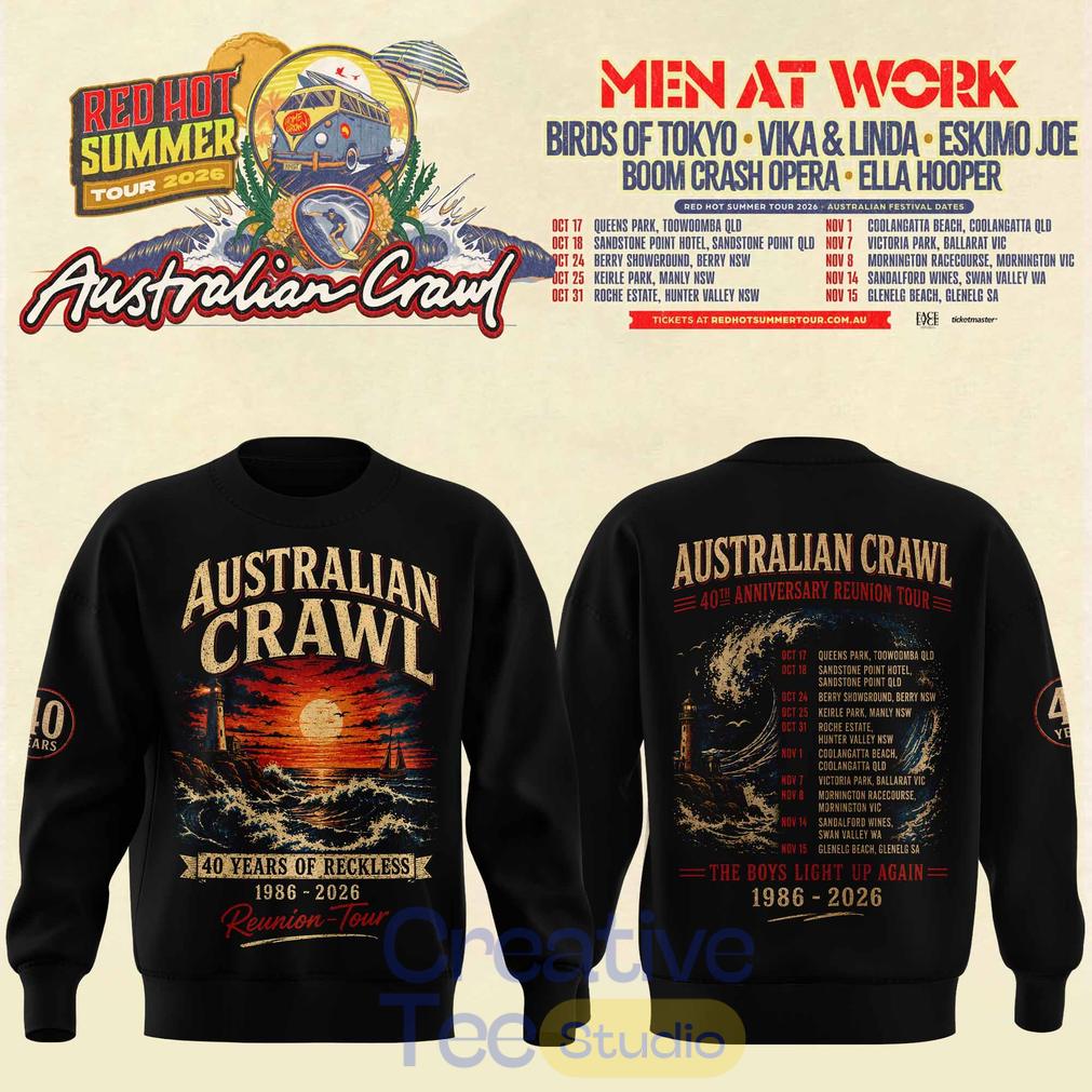 Australian Crawl – Red Hot Summer Tour 2026 Sweatshirt