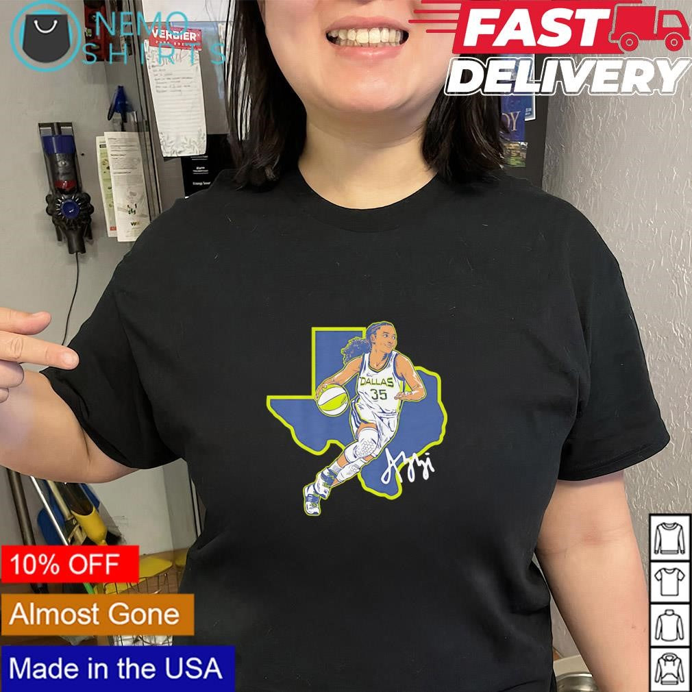 Azzi Fudd Dallas state star signature shirt