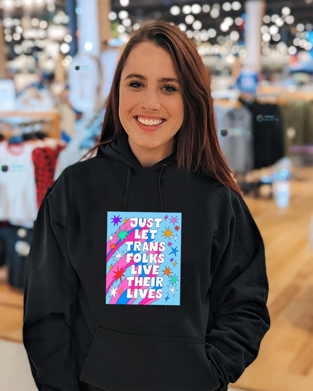 Just let trans folks live their lives LGBT shirt