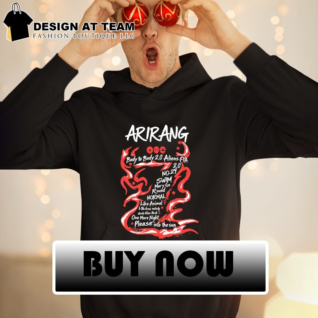 BTS Inspired Arirang Kpop Minimalist body to body 2.0 aliens shirt