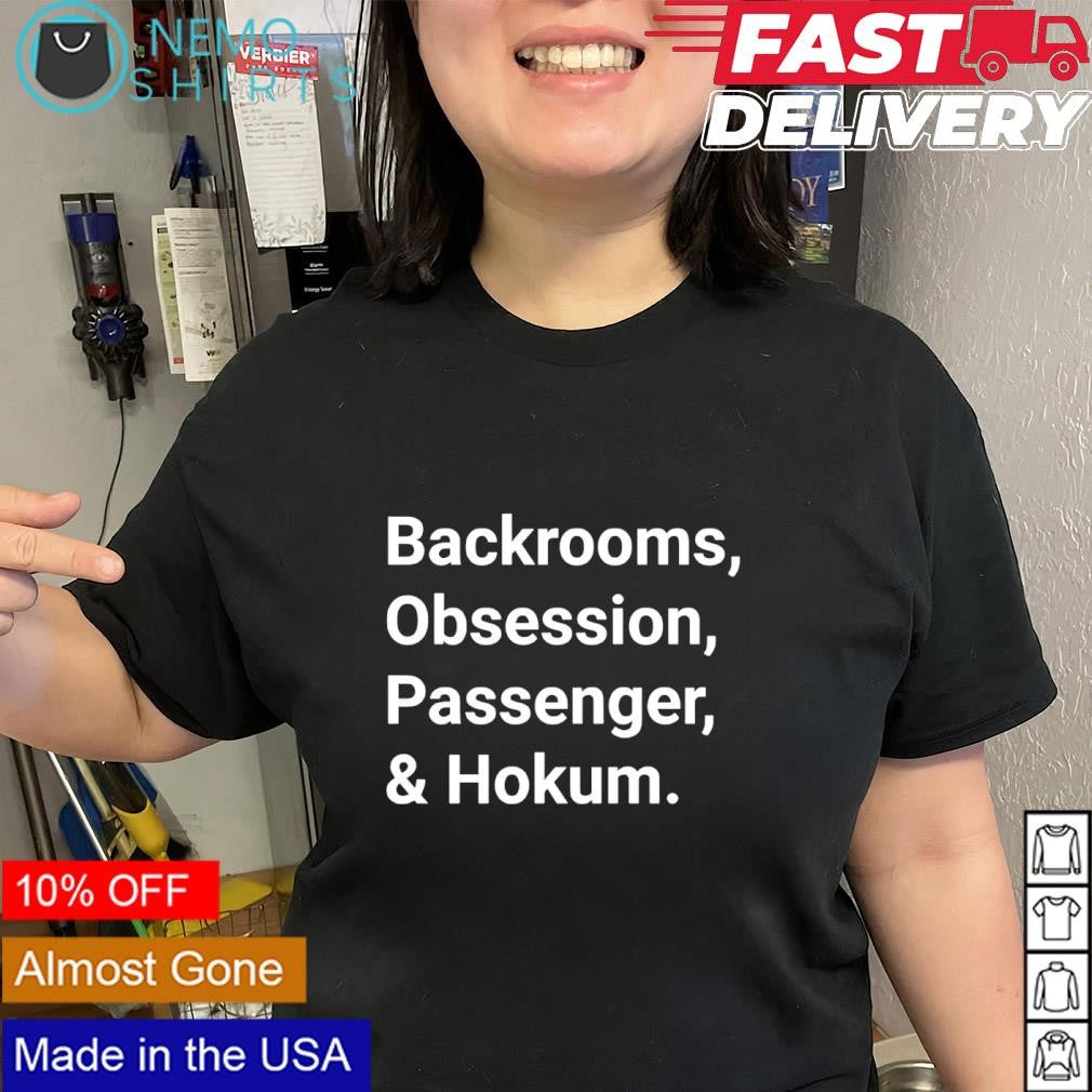 Backrooms Obsession Passenger and Hokum lists of horror film shirt