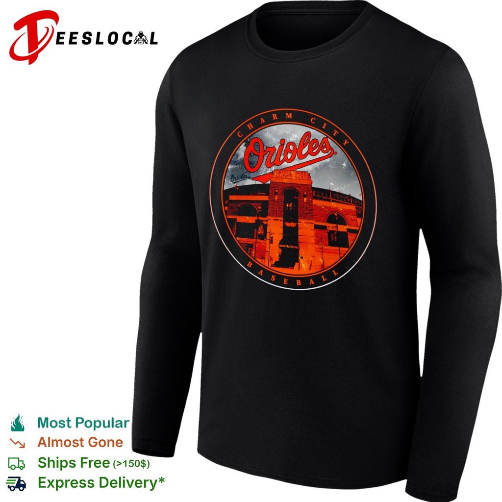 Baltimore Orioles Charm City stadium baseball Oriole Park Camden Yards Home Plate Plaza shirt