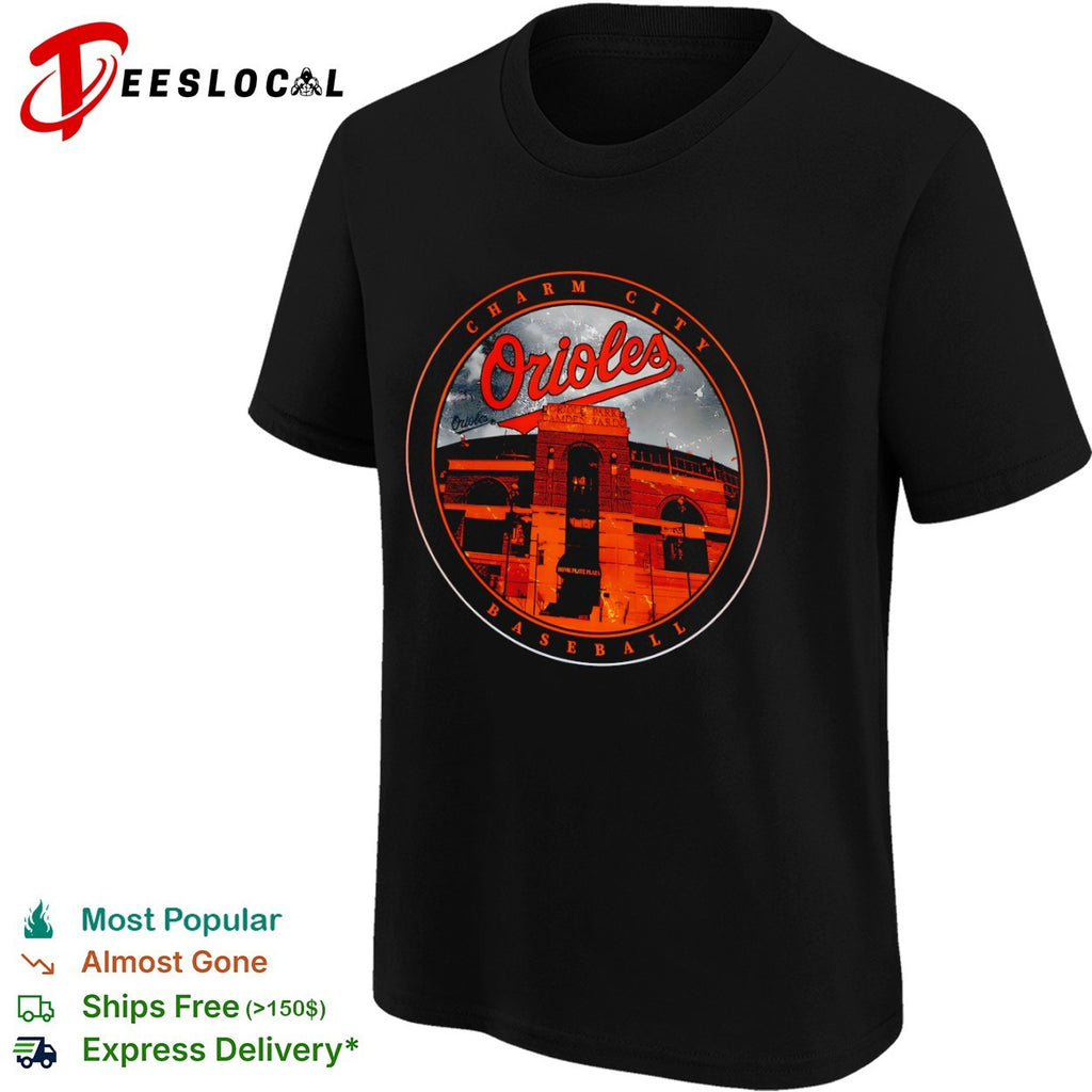Baltimore Orioles Charm City stadium baseball Oriole Park Camden Yards Home Plate Plaza shirt