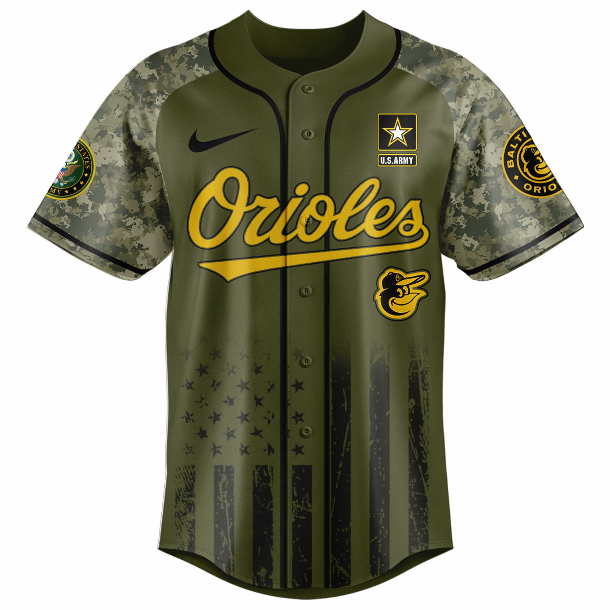 Baltimore Orioles MLB 250 U.S. Army Jersey