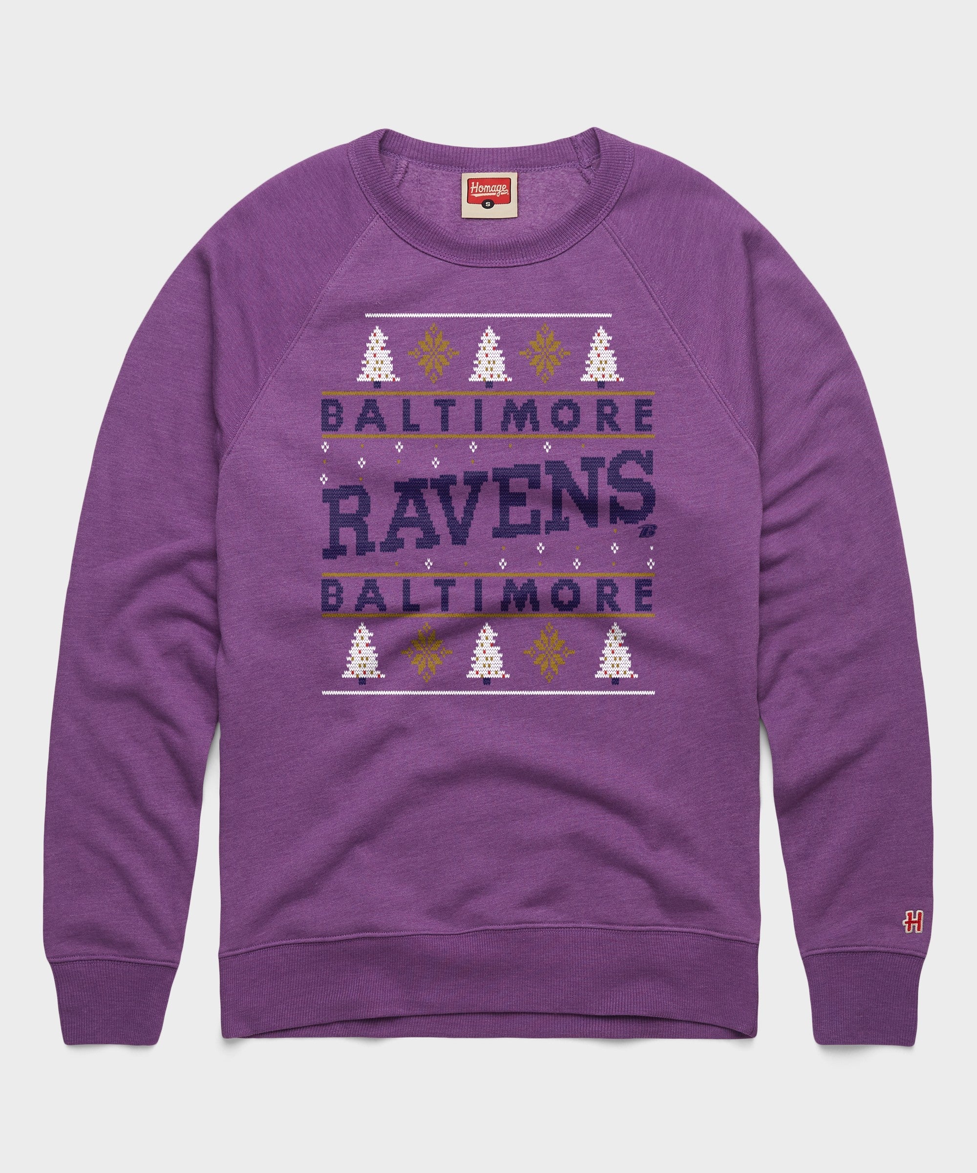 Baltimore Ravens Holiday Crewneck