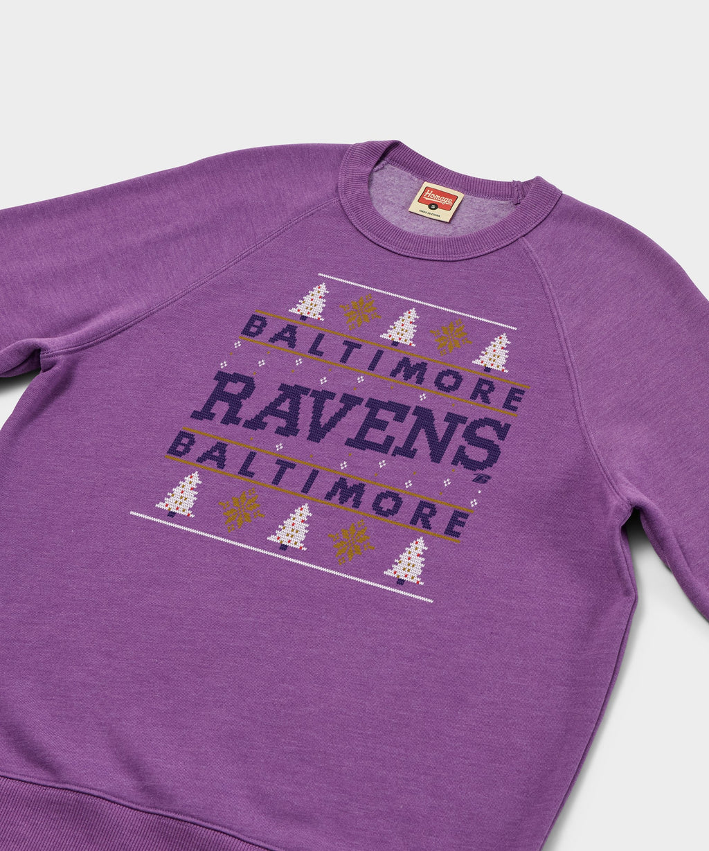 Baltimore Ravens Holiday Crewneck