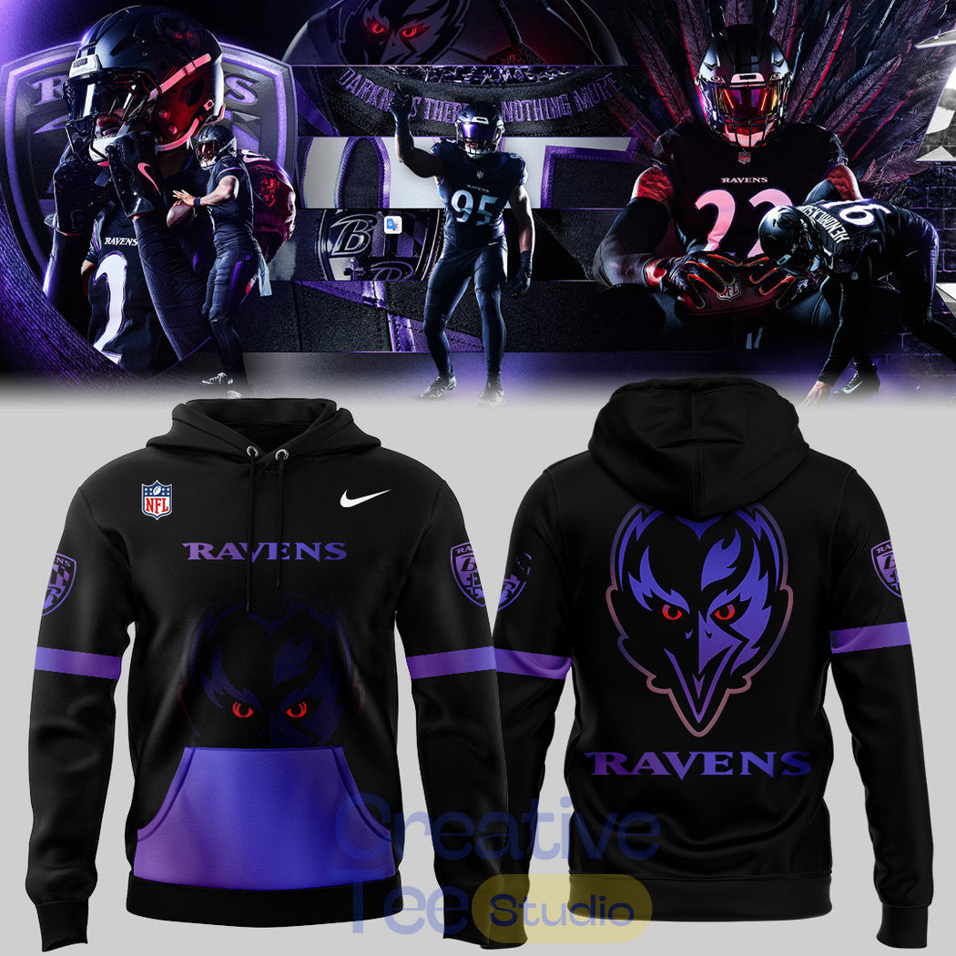 Baltimore Ravens The King Clothed In Darkness Special Hoodie