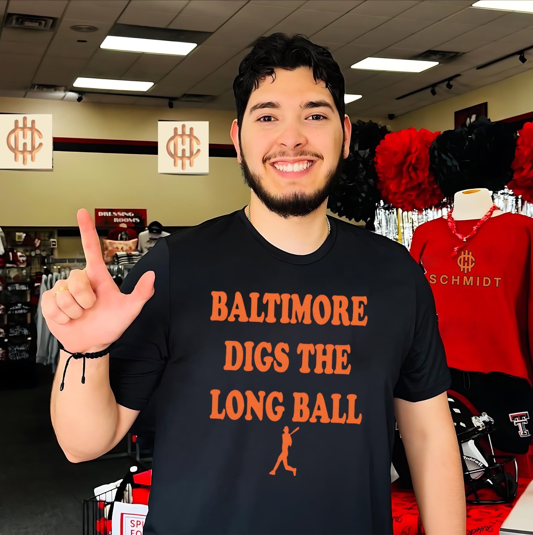 Baltimore digs the long ball baseball shirt