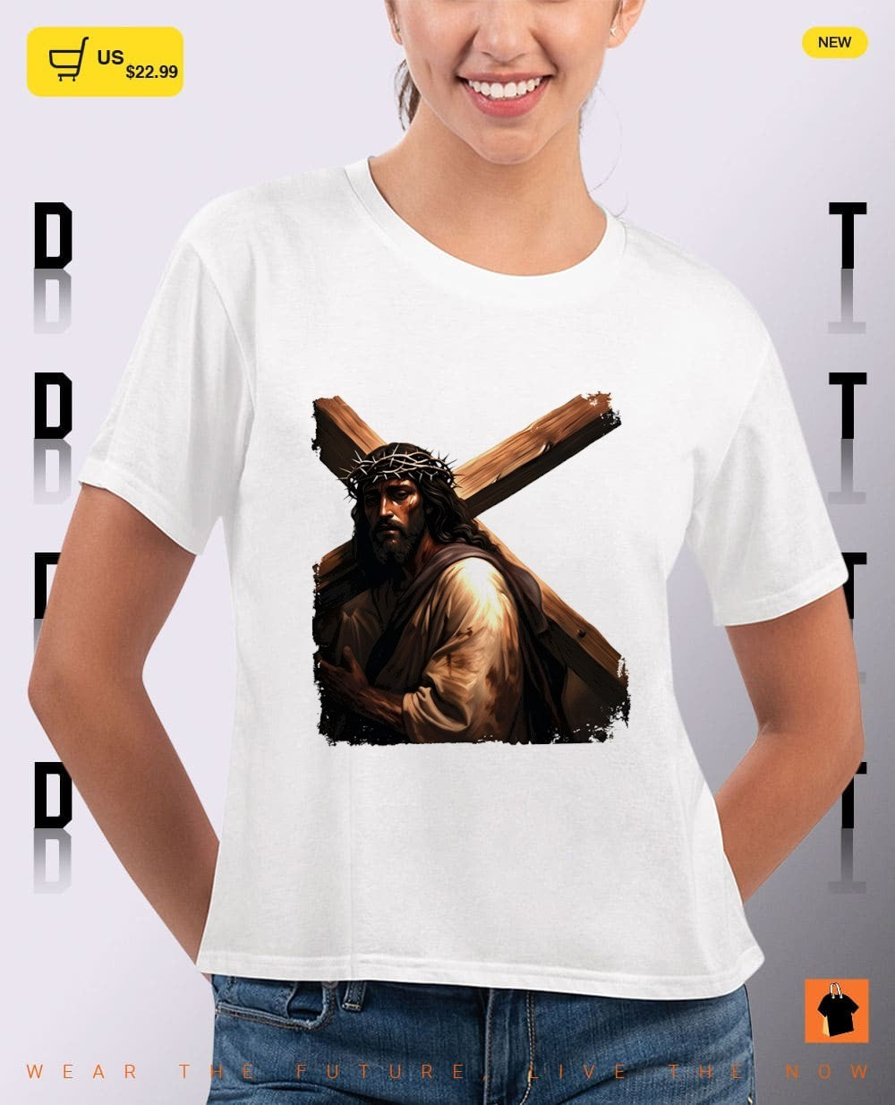 Bam Margera Jesus Carrying The Cross shirt
