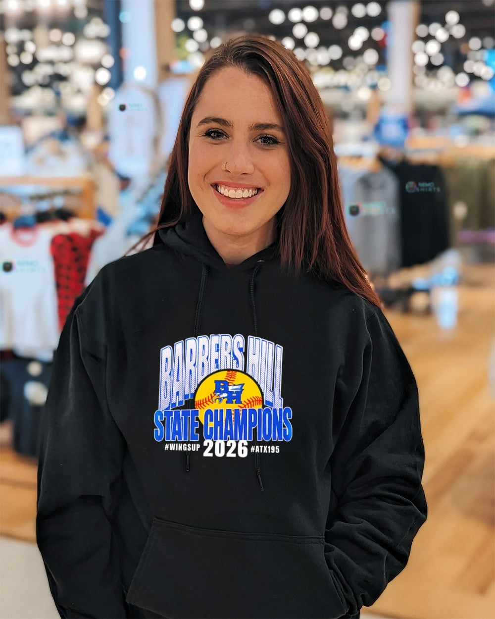 Barbers Hill High School 2026 softball state champions logo shirt