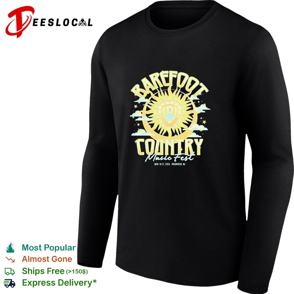 Barefoot Country Music Fest Wildwood New Jersey 2026 shirt