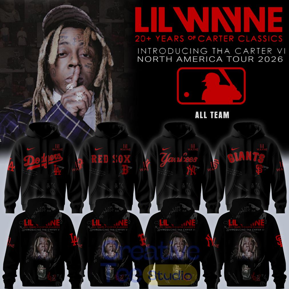 Baseball All Teams x Lil Wayne Tha Carter VI Tour 2026 Hoodie