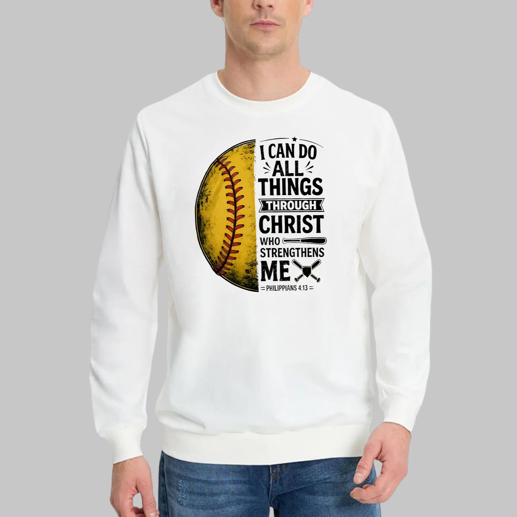 Baseball I Can Do All Things Through Christ Shirt