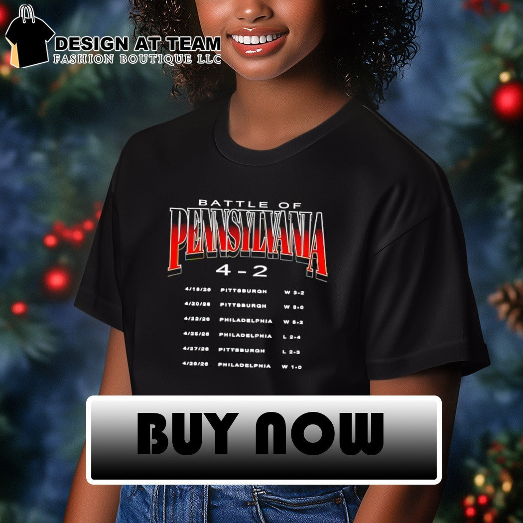 Battle of Pennsylvania 4 2 Philadelphia Flyers Pittsburgh 2026 shirt