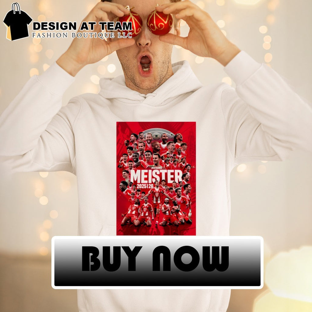 Bayern Munich FC Bundesliga Deutscher Meister 2025 2026 shirt