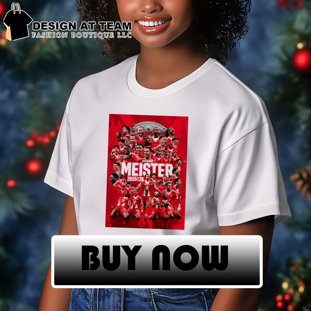 Bayern Munich FC Bundesliga Deutscher Meister 2025 2026 shirt