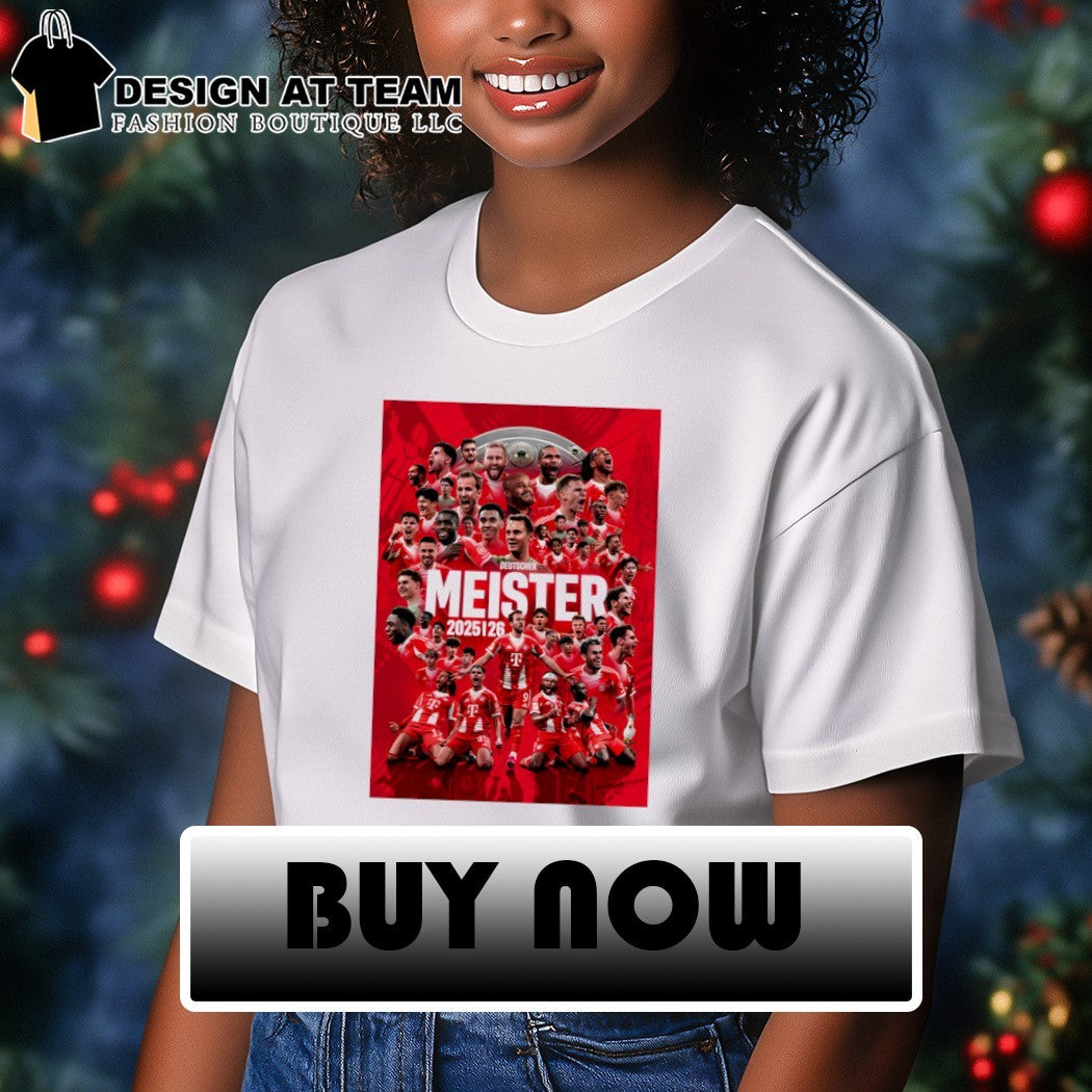 Bayern Munich FC Bundesliga Deutscher Meister 2025 2026 shirt