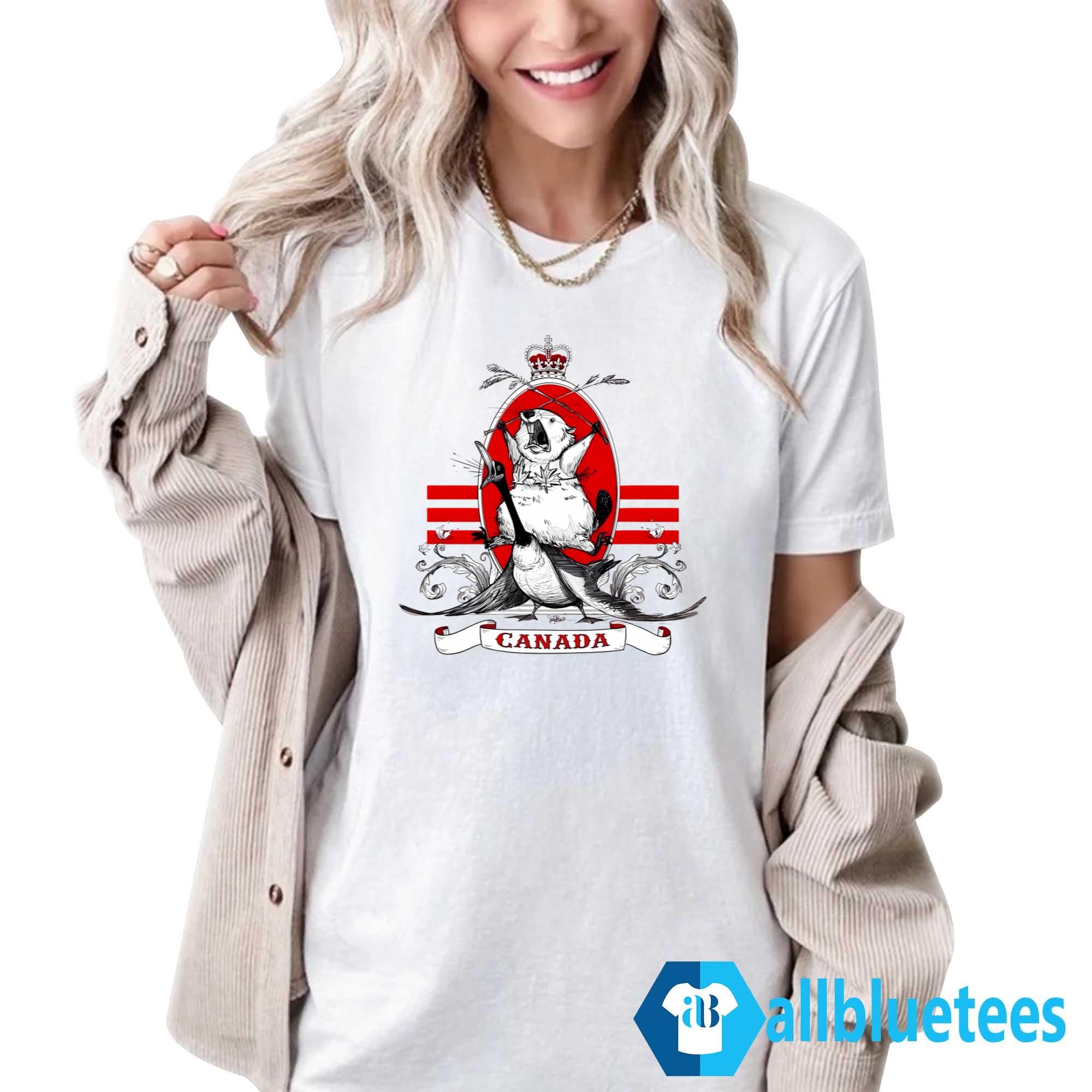Beaver Happy Canada Day Shirt