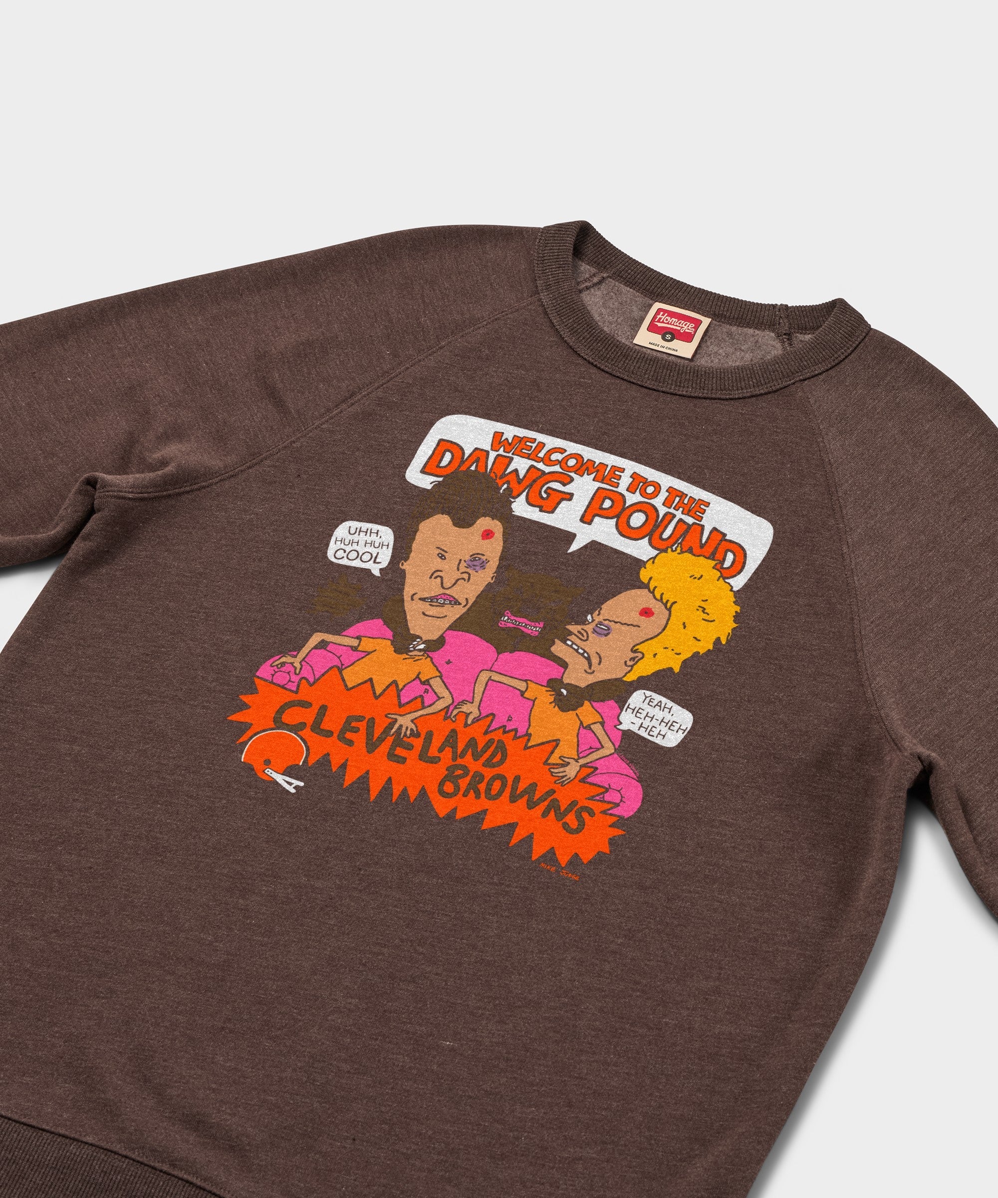 Beavis And Butt-Head X Cleveland Browns Dawg Pound Crewneck