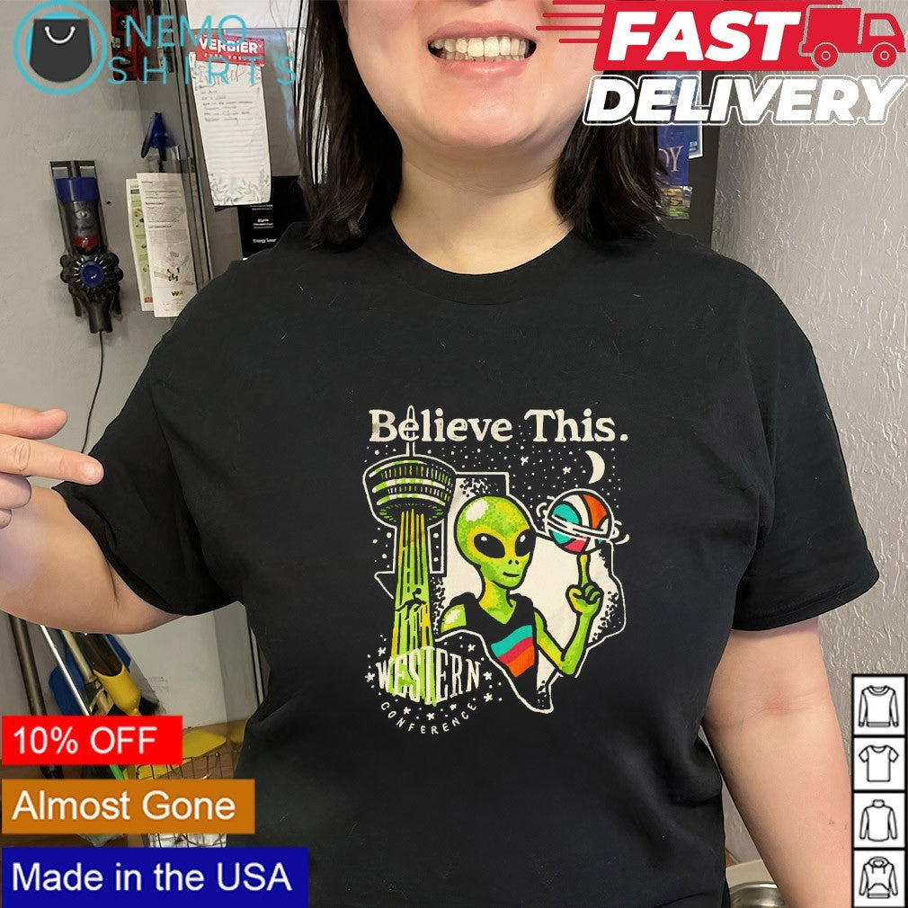 Believe this Alien Victor Wemby San Antonio Spurs Western Conference shirt