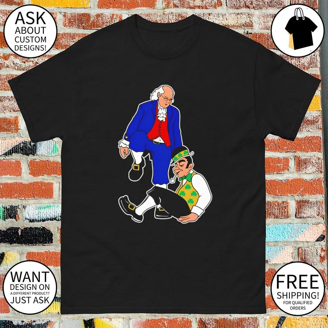 Ben Franklin Sixers Philadelphia 76ers kicking Boston Celtics suck 2026 shirt