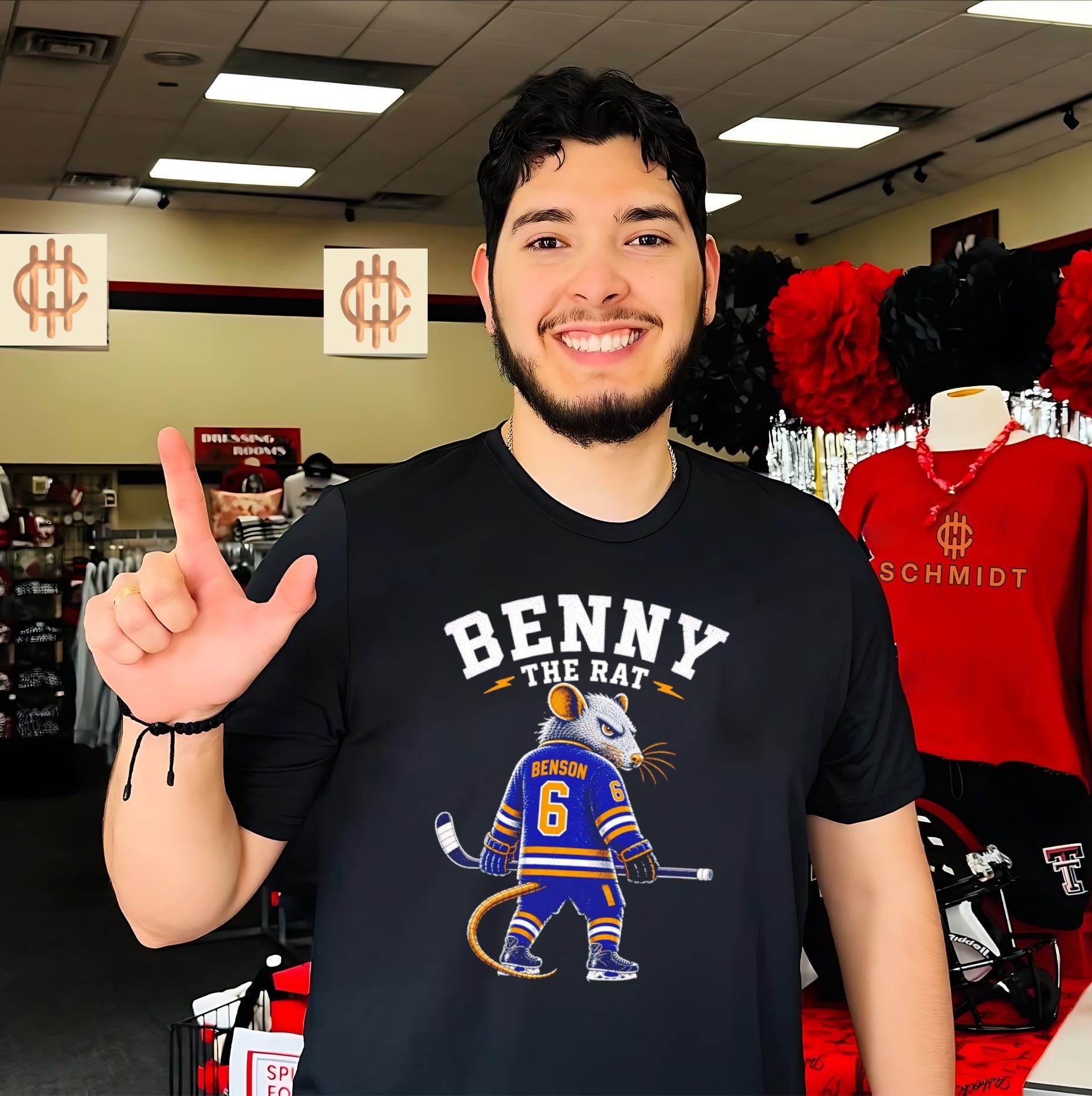 Benny the Rat Buffalo hockey shirt