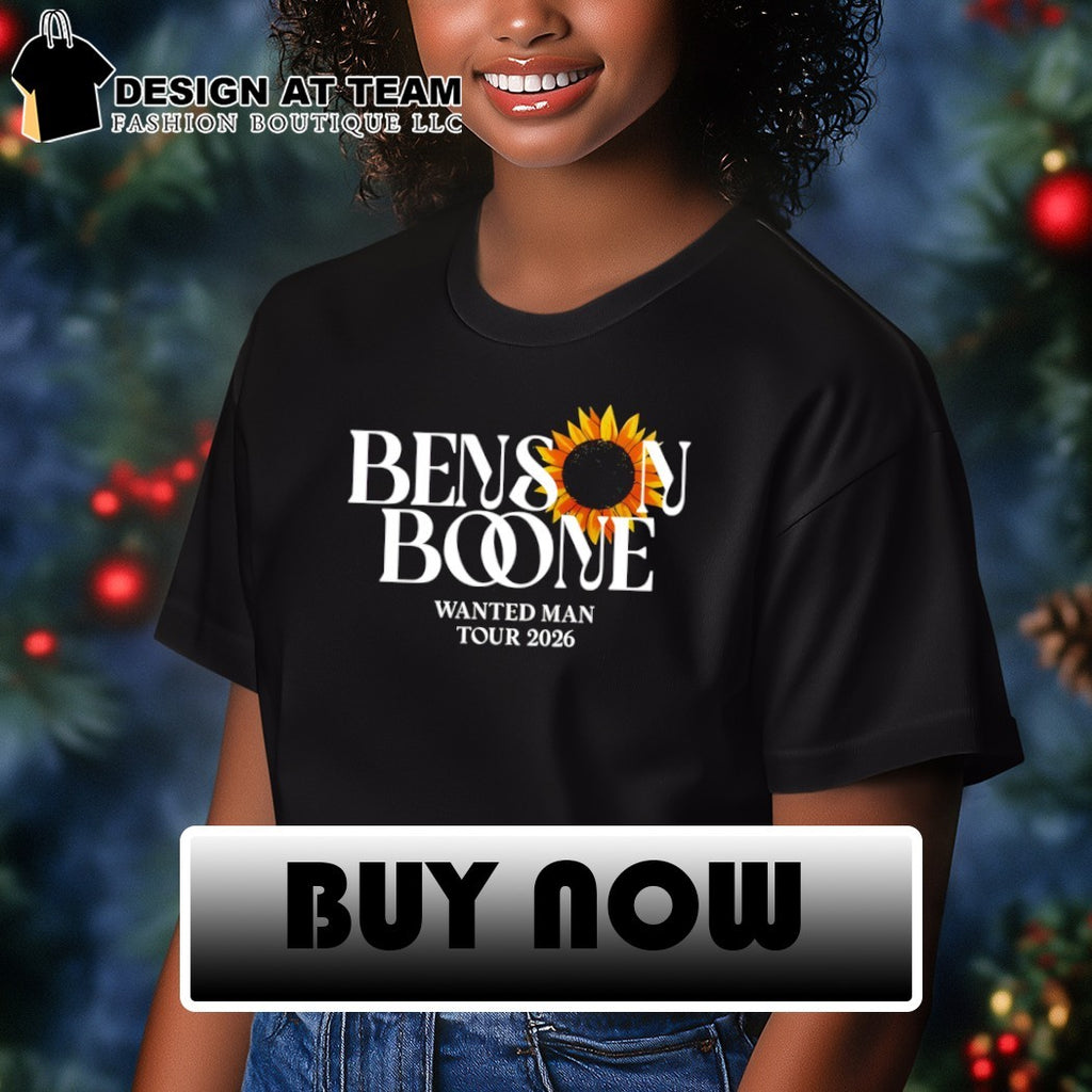 Benson Boone 2026 Concert Tour Wanted Man Tour shirt