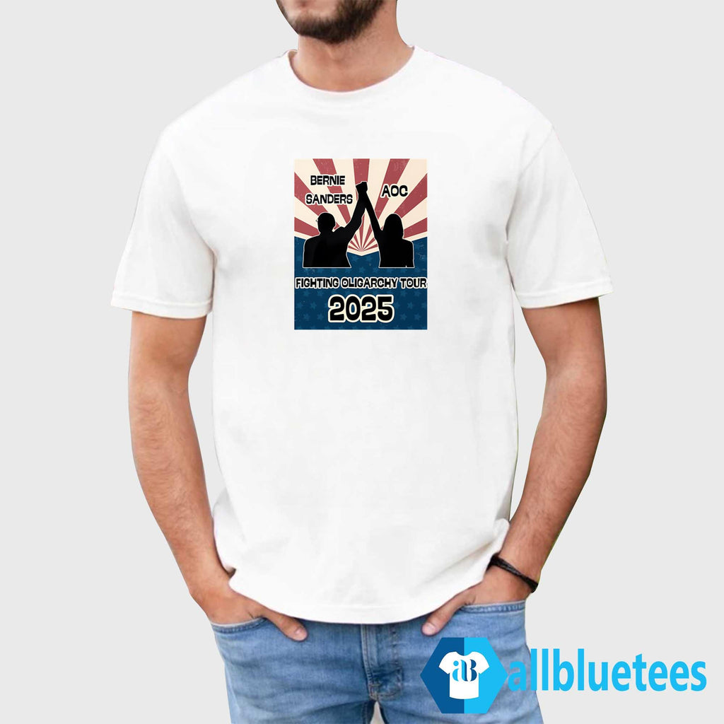 Bernie Sanders AOC Fighting Oligarchy Tour 2025 Shirt