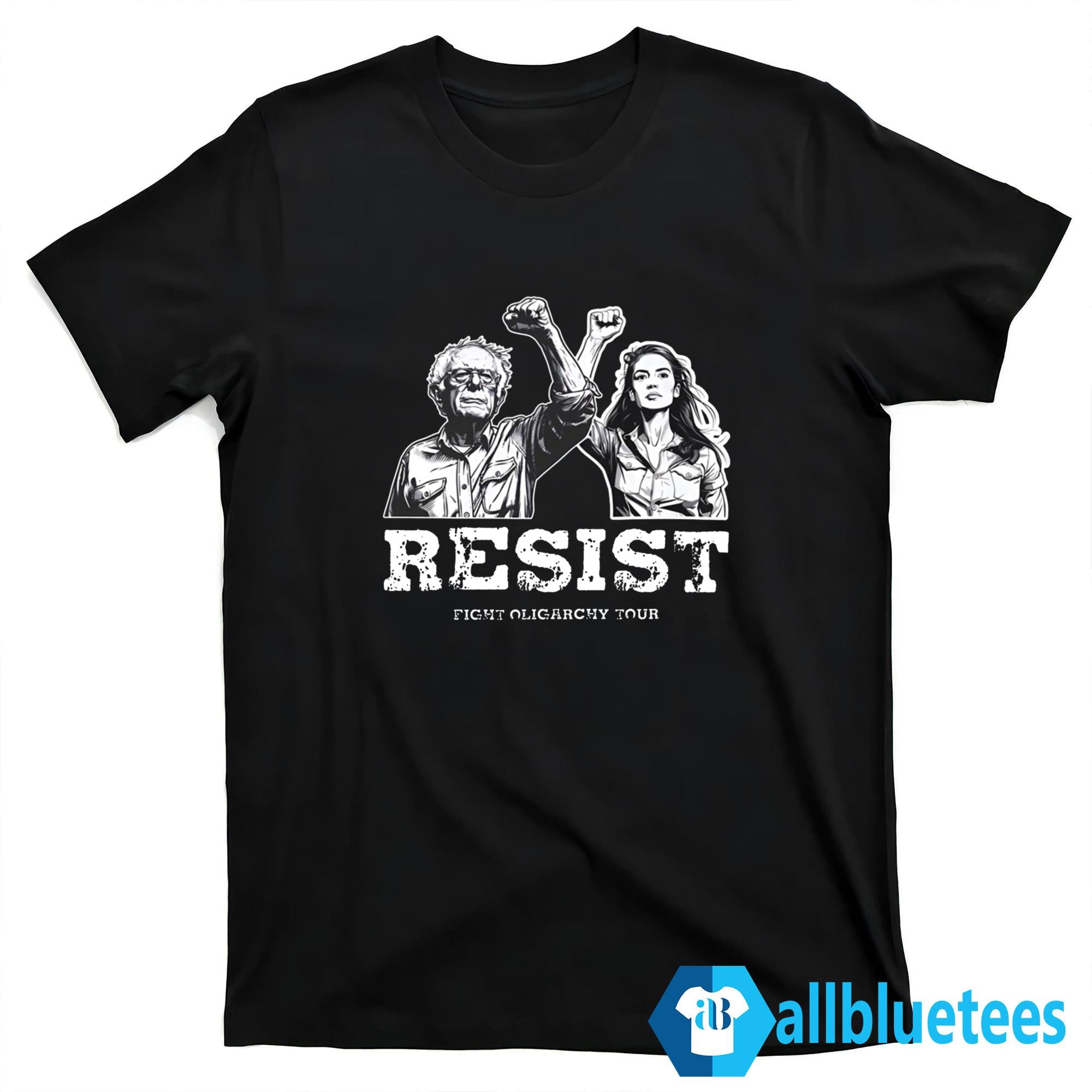 Bernie Sanders Resist Fighting Oligarchy Tour Shirt
