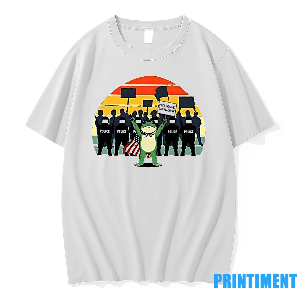 Best American Flag Protest Rage Against The Machine Frog Tshirts Sweater