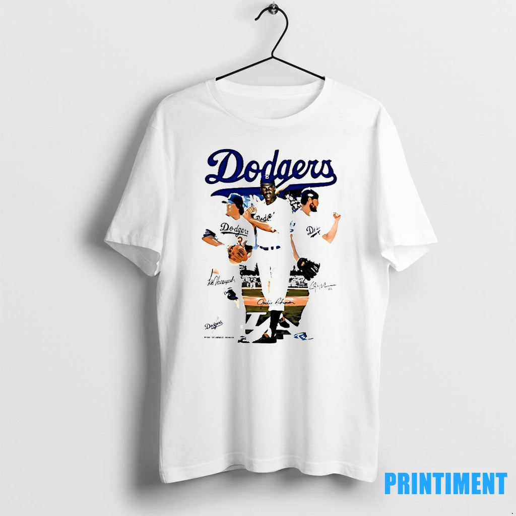 Best Los Angeles Dodgers Think Blue Signatures Tshirts Sweater
