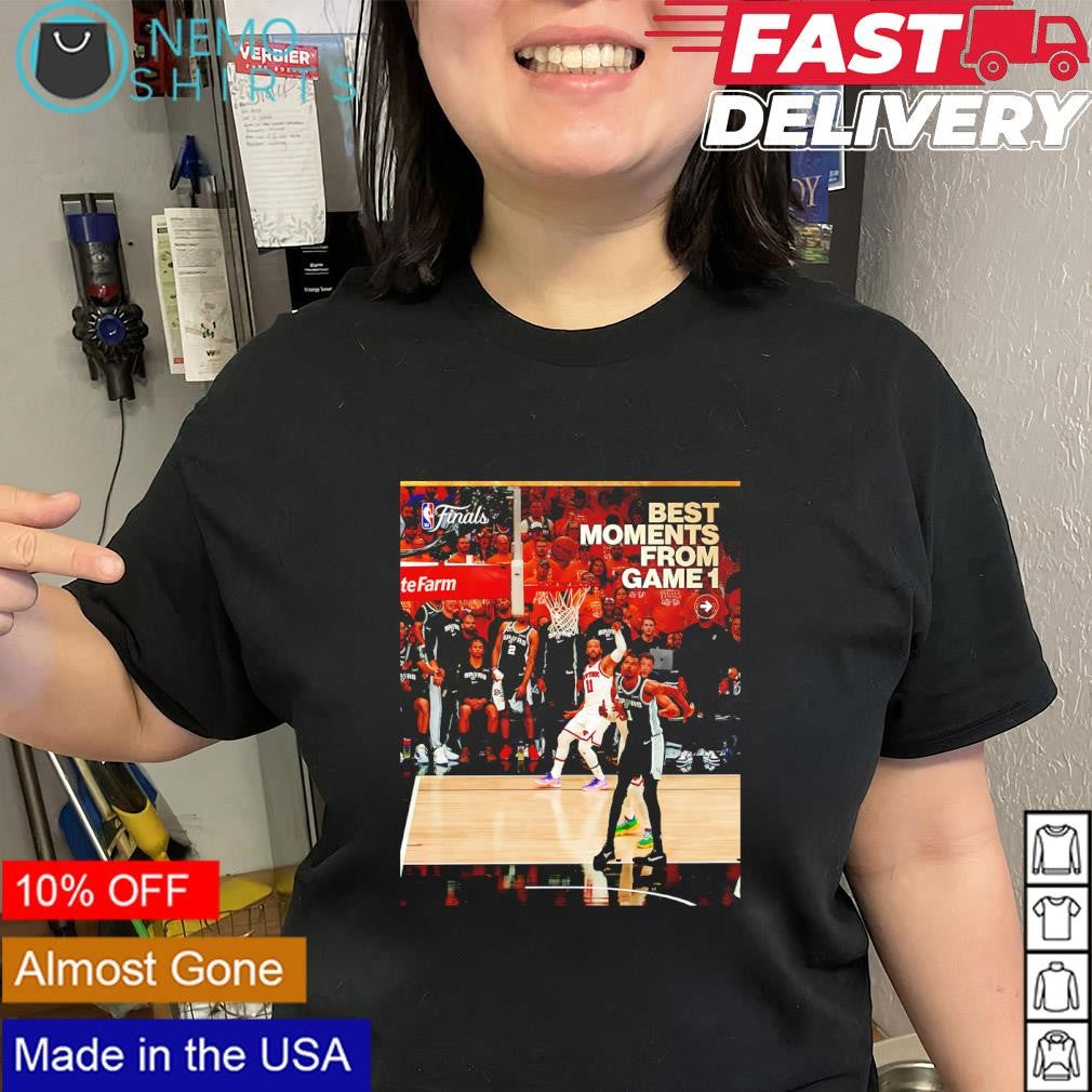 moments from Game 1 San Antonio Spurs 2026 NBA Finals shirt