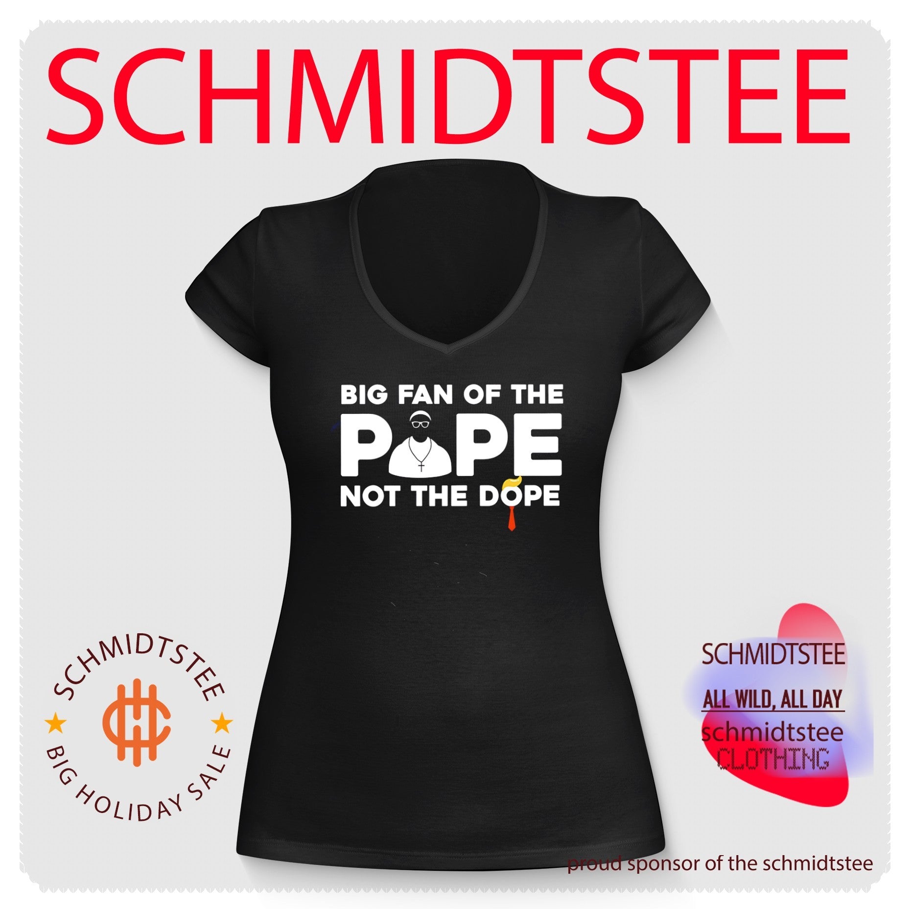 Big fan of the Pope Leo XIV not the dope text shirt