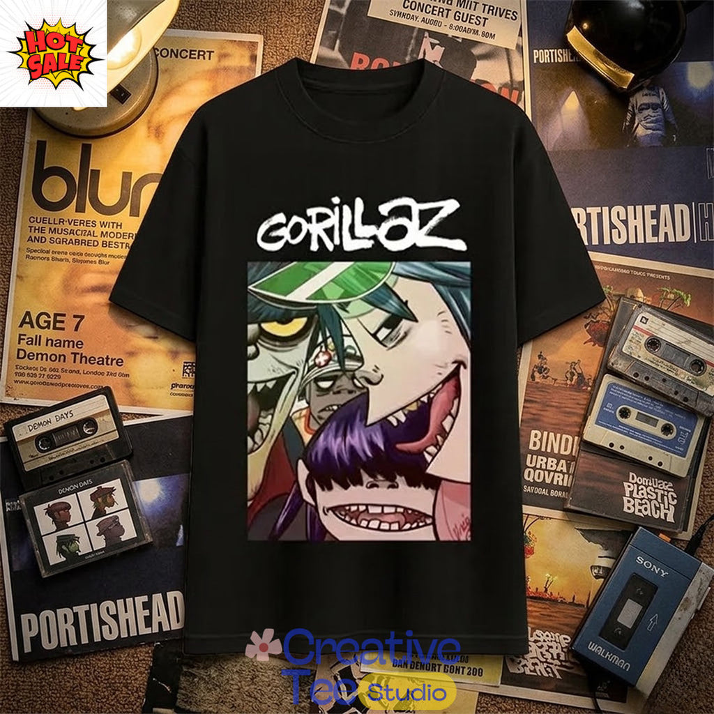 Billie Eilish Gorillaz Band T-Shirt