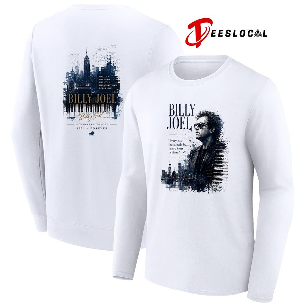 Billy Joel the voice the songs the stories the soundtrack of our lives shirt