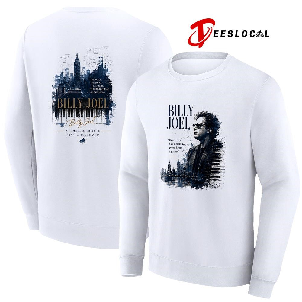 Billy Joel the voice the songs the stories the soundtrack of our lives shirt