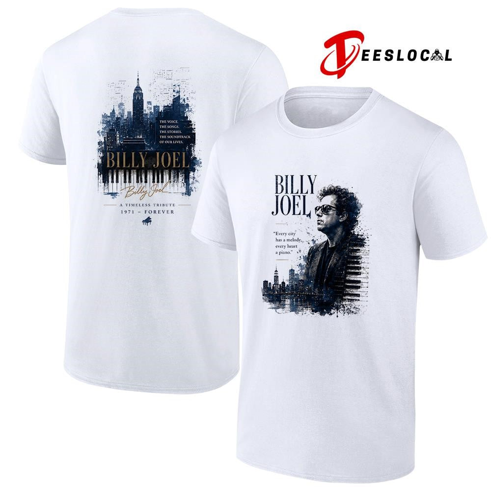 Billy Joel the voice the songs the stories the soundtrack of our lives shirt